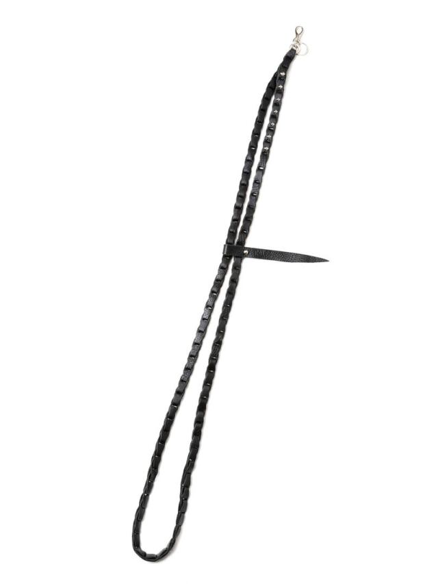 CALEE 「CHAIN LEATHER NECK STRAP」 レザーネックストラップ