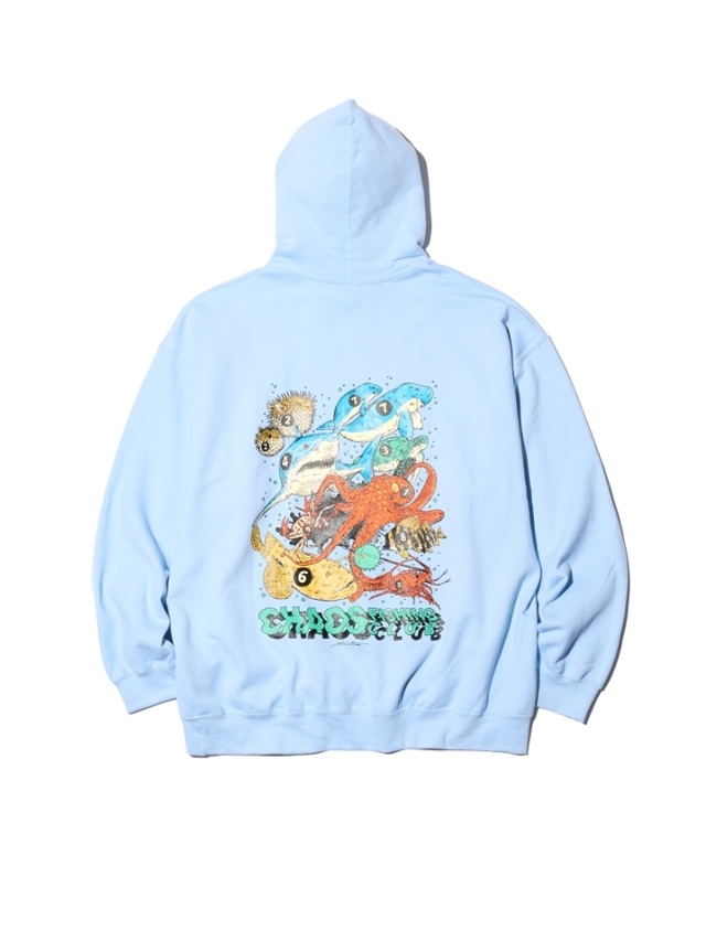 Chaos Fishing Club × HIROTTON 「Road Of The Sea Hoodie」 プル Chaos Fishing Club × HIROTTON 「Road Of The Sea Hoodie」 プル