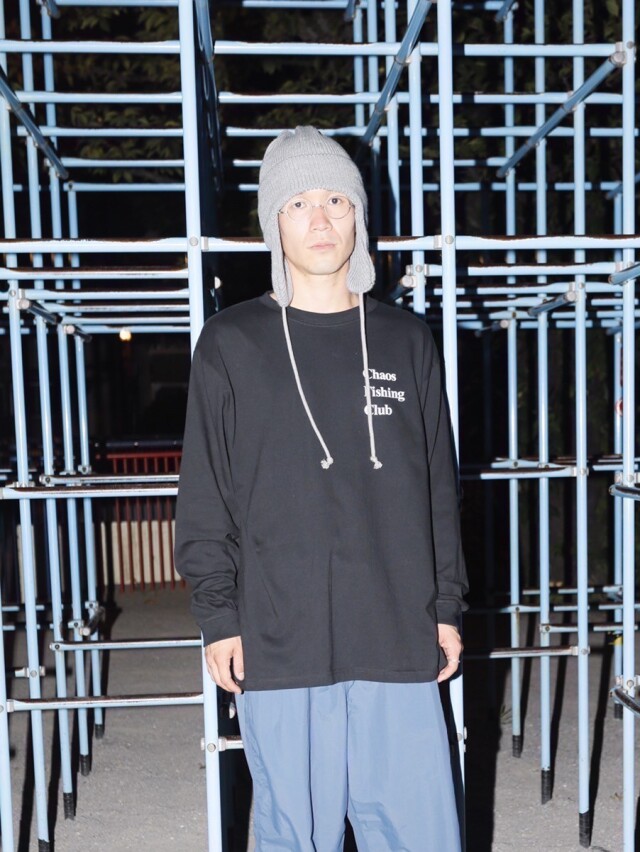ドッグイヤーニットキャップ Chaos Fishing Club 「Logo Dog Ear Cap」 ドッグイヤーニットキャップ