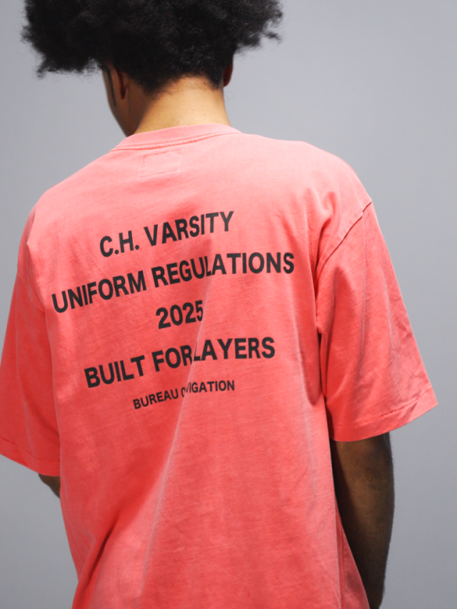 CAPTAINS HELM 「#C.H. VARSITY POCKET SS TEE」 ピグメントダイ