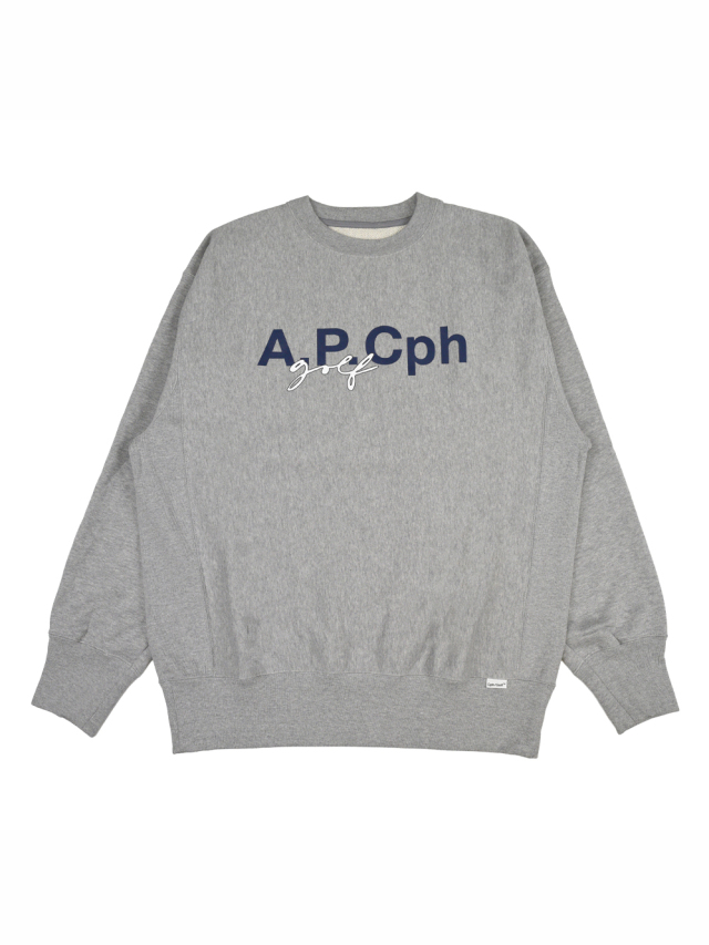 【9月2日12:00～ 発売！】A.P.C.Golf × CAPTAINS HELM GOLF　　「A.P.Cph/Golf SWEAT PULLOVER」 　クルーネックスウェット