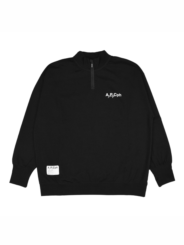 【9月2日12:00〜 発売！】A.P.C.Golf × CAPTAINS HELM GOLF　　「A.P.Cph/Golf HALF ZIP GENTLEMAN L/S MOCK NECK TEE」 　ハーフジップ モックネックシャツ