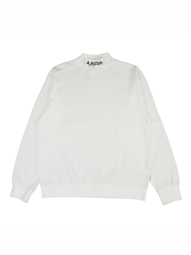 【9月2日12:00～ 発売！】A.P.C.Golf × CAPTAINS HELM GOLF　　「A.P.Cph/Golf THERMAL L/S MOCK NECK TEE」 　サーマル モックネックロングスリーブティーシャツ