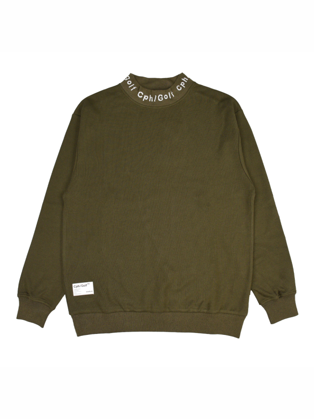 CAPTAINS HELM GOLF 「JACQUARD MOCK NECK LS TEE」 モックネック