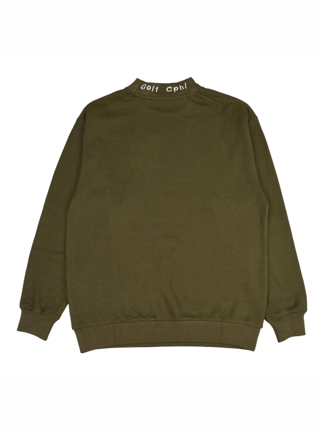 Captains Helm Golf モックネックシャツ Lサイズ CAPTAINS HELM GOLF 「JACQUARD MOCK NECK LS TEE」 モックネック