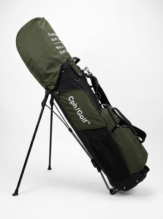 【予約商品10月初旬頃入荷予定】　CAPTAINS HELM GOLF　　「THE ESSENTIAL CADDY BAG<BLACK/KHAKI>」 　キャディバッグ