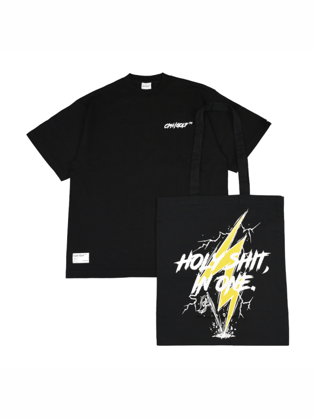 CAPTAINS HELM GOLF　　「HOLY SHIT IN ONE TEE AND TOTE」  　プリントティーシャツ＆トートバッグセット