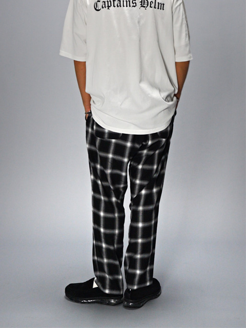 CAPTAINS HELMキャプテンズヘルム　チェッカーワイドパンツ CAPTAINS HELM 「#UP-TOWN CHECKER PANTS」 チェッカー ワイドイージー