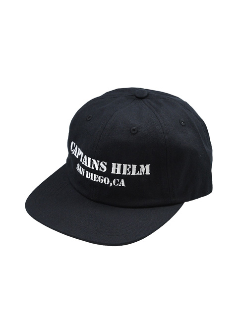 キャプテンズヘルム コットンツイル ワークキャップ ブラック 2025 新品 CAPTAINS HELM 「 #SAN DIEGO COTTON CAP 」 コットンツイル
