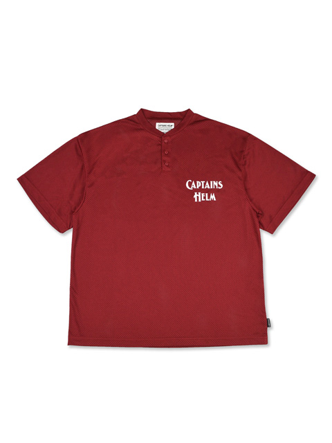 【新品未使用　人気完売品】キャプテンズヘルム　ヘンリーネックシャツ CAPTAINS HELM 「#HENLEY NECK MESH TEE」 ヘンリーネック