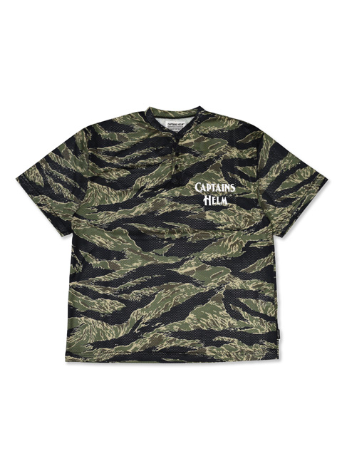 CAPTAINS HELM ヘンリーネック USA製 カリフォルニア CAPTAINS HELM 「#HENLEY NECK MESH TEE」 ヘンリーネック