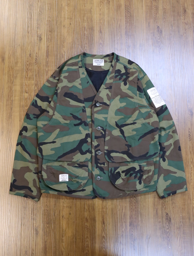 CAPTAINS HELM 「#WL CAMO HUNTING JKT」 ノーカラー