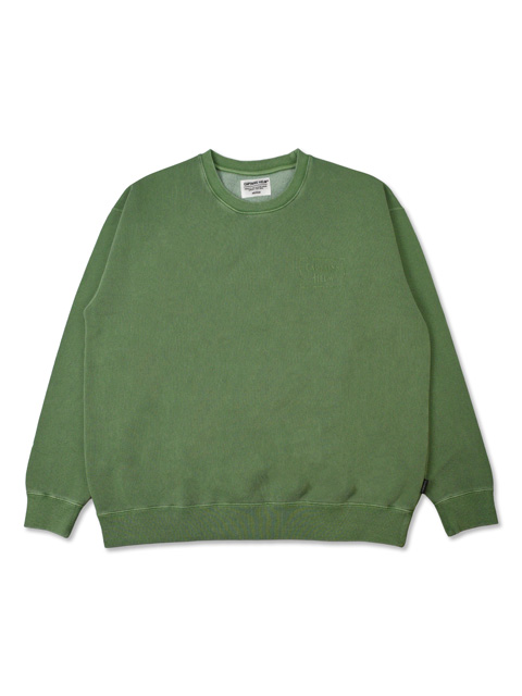 CAPTAINS HELM 「#PIGMENT DYE LOGO CREW SWEAT 」 ピグメントダイ