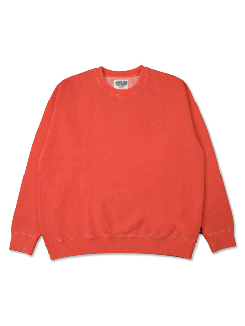 CAPTAINS HELM 「#PIGMENT DYE LOGO CREW SWEAT 」 ピグメントダイ