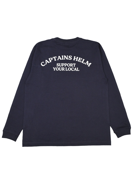 CAPTAINS HELM 「#SAVAGE LOGO LS TEE」 ロングスリーブプリントティー