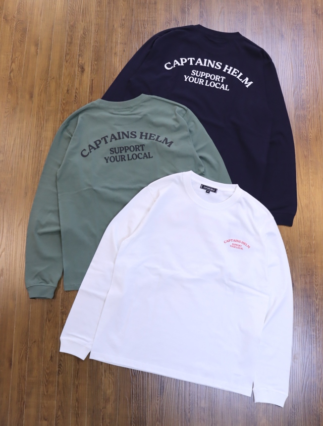 CAPTAINS HELM　　「#SAVAGE LOGO LS TEE」  　ロングスリーブプリントティーシャツ