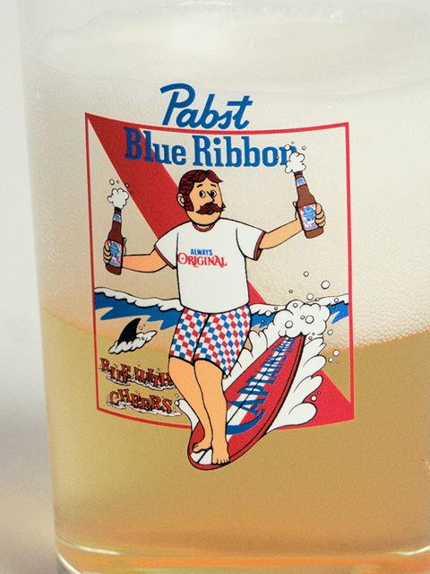 Pabst Blue Ribbon × CAPTAINS HELM 「#CHEERS GLASS」 ガラス製コップ