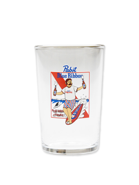 Pabst Blue Ribbon × CAPTAINS HELM　　　「#CHEERS GLASS」 　ガラス製コップ