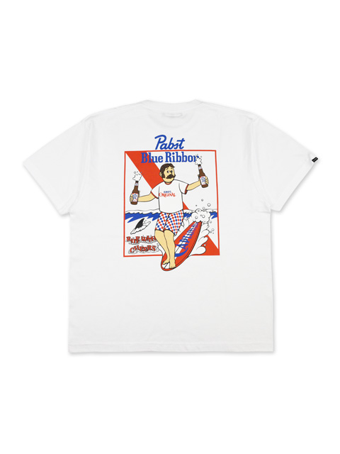 Pabst Blue Ribbon × CAPTAINS HELM 「#RIDE BLUE SS TEE」 プリント