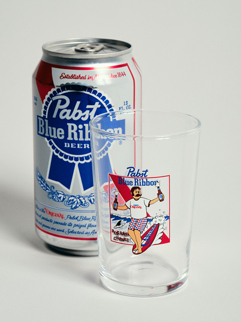 Pabst Blue Ribbon × CAPTAINS HELM 「#CHEERS GLASS」 ガラス製コップ