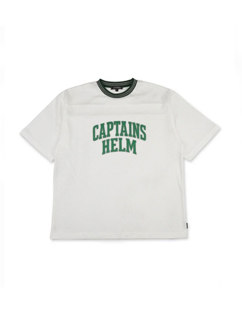 captains helm ダブルメッシュ白Tシャツ CAPTAINS HELM 「#DOUBLE MESH SS TEE」 ダブルメッシュティーシャツ