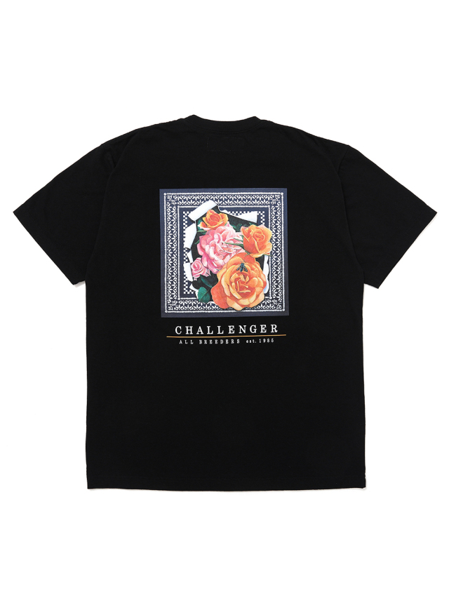 CHALLENGER 「ROSE BANDANA TEE」 プリントティーシャツ