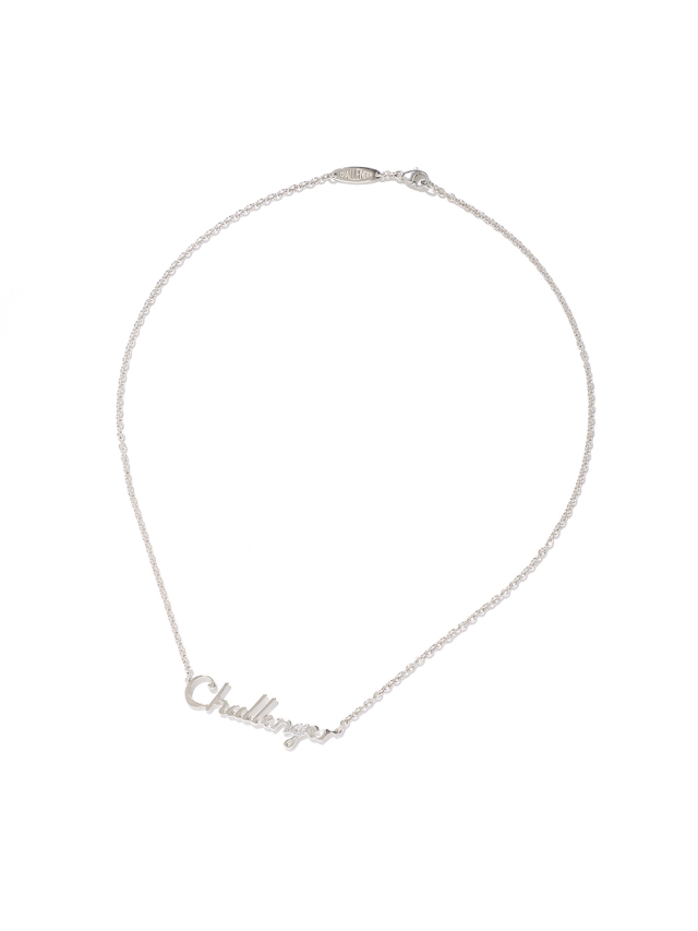 CHALLENGER　「LOGO NECKLACE」　SILVER925製　ロゴプレートネックレス