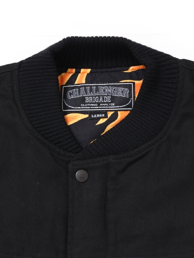 CHALLENGER/DERBY DOWN VEST（BLACK/NAVY）［ダービーダウン