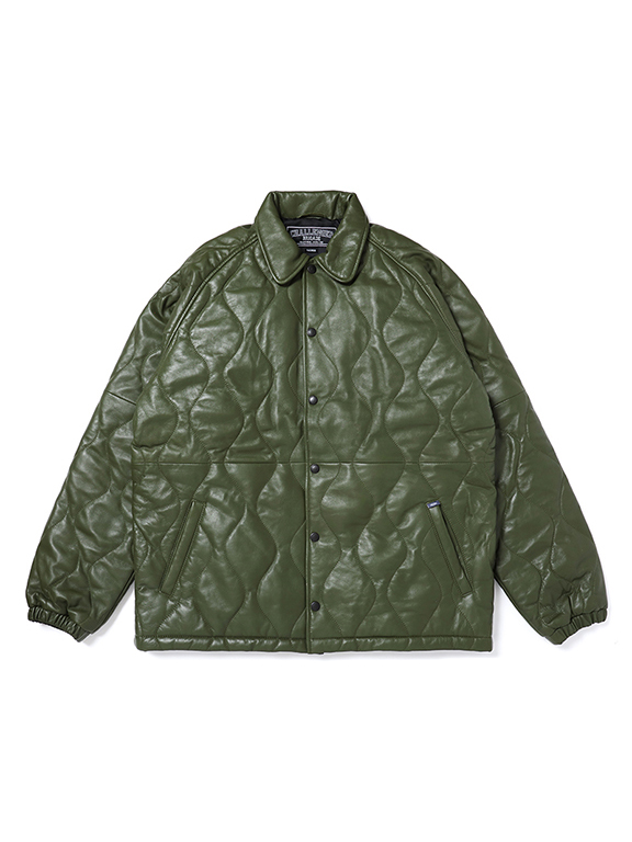 3333さん，専用CHALLENGER レザージャケット XL CHALLENGER QUILTING LEATHER JACKET OLIVE