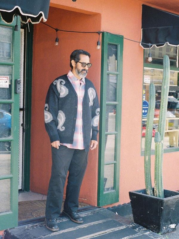 CHALLENGER 「BIG PAISLEY CARDIGAN」 モヘアニットカーディガン MASH 