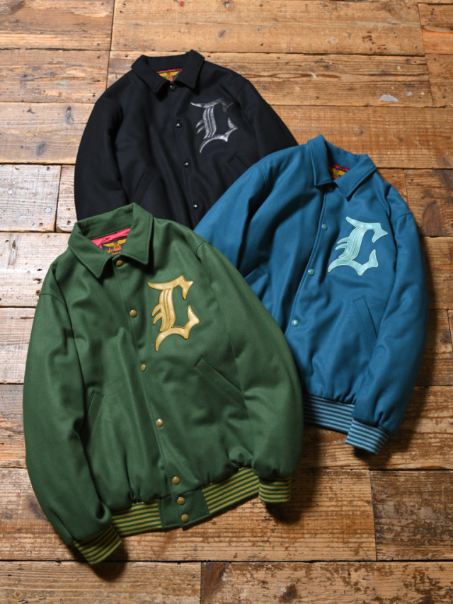CALEE 「COLLEGE TYPE WAPPEN WOOL STADIUM JUMPER」 ウールメルトン 
