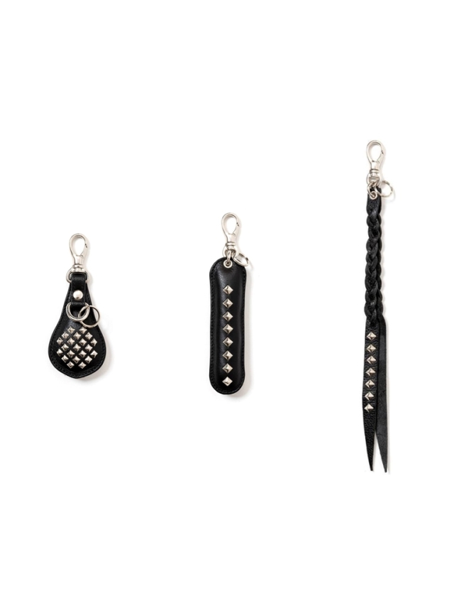 CALEE 「STUDS LEATHER ASSORT KEY RING ＜TYPE II＞」 レザーキーリング