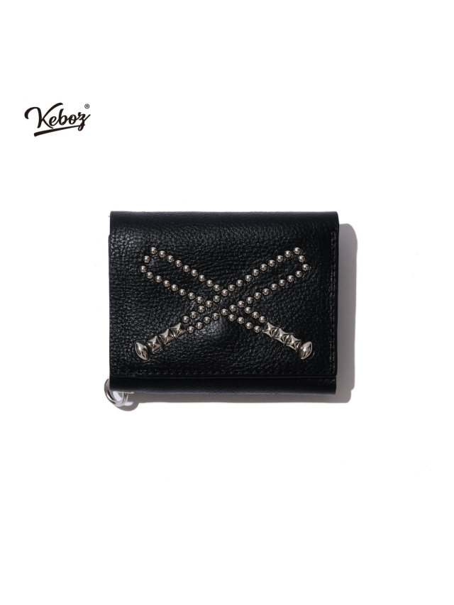 CALEE × KEBOZ 「STUDS LEATHER MULTI WALLET」 レザー マルチミニ 