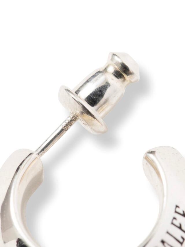 CALEE 「LOGO ROLL PIERCE ＜REGULAR＞」 SILVER 925製 ロールタイプピアス