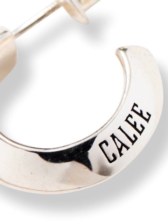 CALEE 「LOGO ROLL PIERCE ＜REGULAR＞」 SILVER 925製 ロールタイプピアス