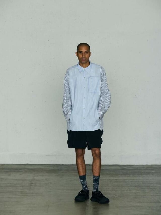 CMF OUTDOOR GARMENT 「ATACHED SHIRTS 」 レギュラーカラーストライプ