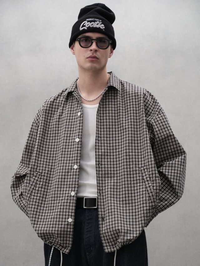 COOTIE 「Check Weather Cloth O/C Jacket」 オープンカラージャケット
