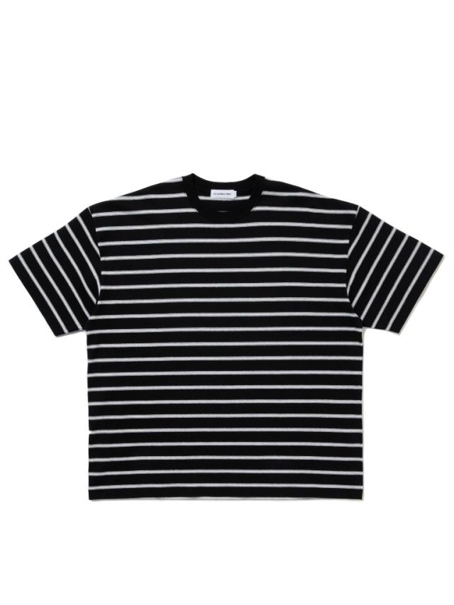 cootie productions ヘビーコットンパネルボーダーラガーシャツ COOTIE / Heavy Cotton Panel Border Rugger Shirt -Black x White- 80