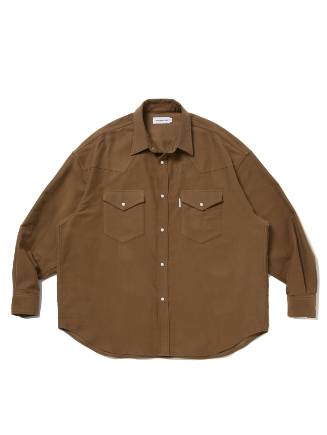 トップス MOLESKIN WESTERN L/S SHIRT Flint and Tinder Moleskin Western Shirt - Harvest Gold | Long