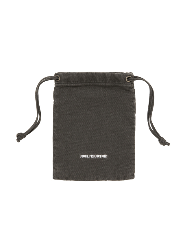 COOTIE PRODUCTIONS 巾着バッグ ブラック　CTE-25A549 COOTIE 「Color Denim Drawstring Bag」 巾着バッグ