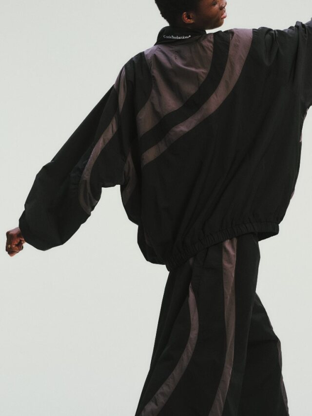 COOTIE 「Nylon Paneling Shin Cut Wide Track Pants」 シンカット