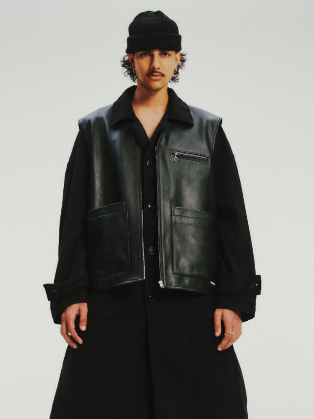 COOTIE 「Leather Work Vest」 レザー ワークベスト
