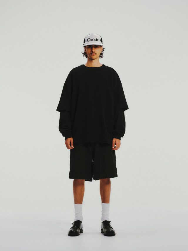COOTIE 「Degreasing Rough Waffle S/S Tee」 ワイドシルエット