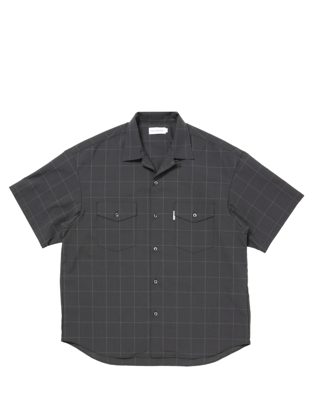 COOTIE 「T/W S/S Scout Shirt <CHECK>」 オープンカラー スカウトシャツ