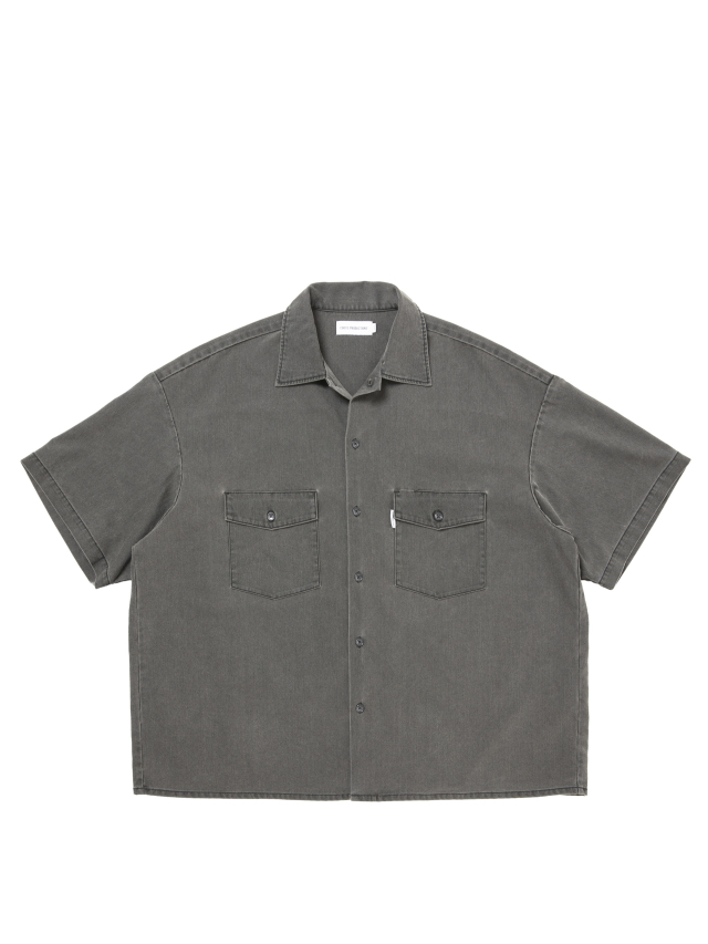 COOTIE 「Pigment Coating T/R Twill S/S Work Shirt」 オープンカラー