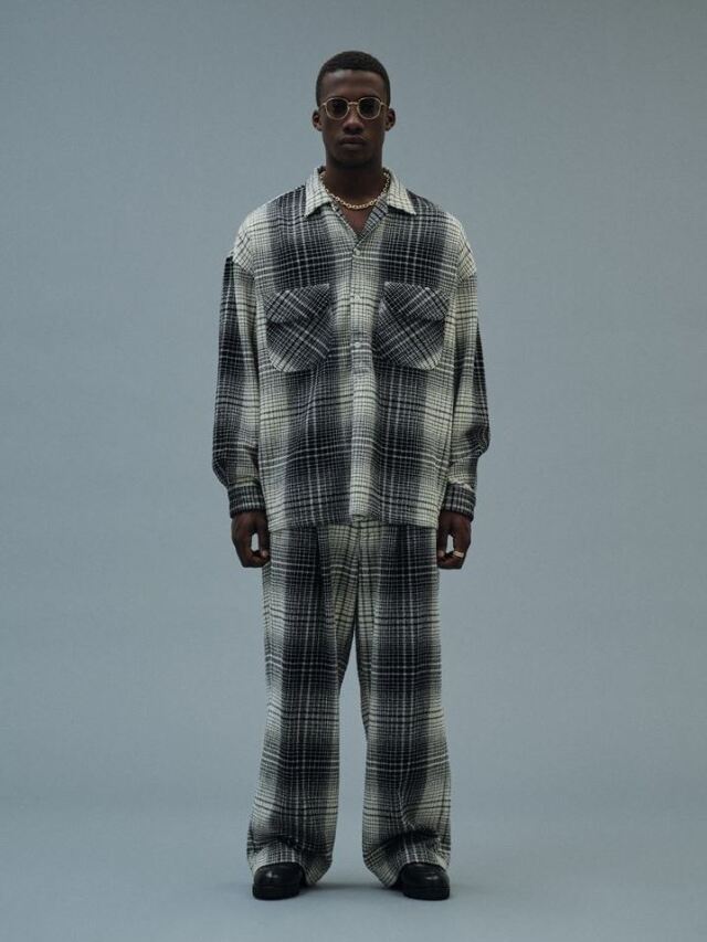 COOTIE Ombre Check 2 Tuck Easy Pants-