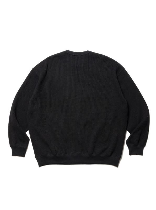 超格安価格 COOTIE / SUVIN WAFFLE L/S CREW ブラック 23ss Tシャツ