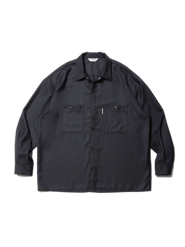 COOTIE 「T/W Gabardine Work L/S Shirt」 オープンカラー ワークシャツ