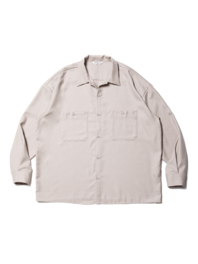COOTIE 「T/W Gabardine Work L/S Shirt」 オープンカラー ワークシャツ 