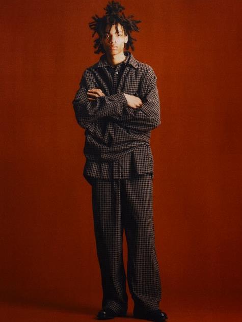 COOTIE 「Amundsen Check Overized Half Zip L/S Shirts